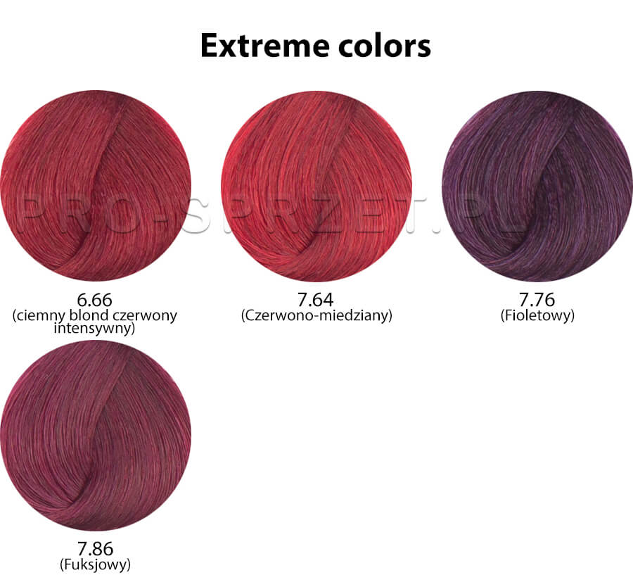 Dusy Professional Color Creations Farba do włosów z proteinami jedwabiu - kolekcja ekstremalne kolory