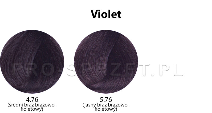 Dusy Professional Color Creations Farba do włosów z proteinami jedwabiu - kolekcja fioletowa