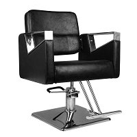 Fotel fryzjerski Hair System SM343, czarny dostępny w 48h