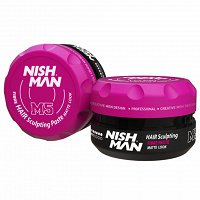 Pasta Nishman Hair Sculpting Fibre Matt Look M5, matowa włóknista do włosów dla mężczyzn 100ml