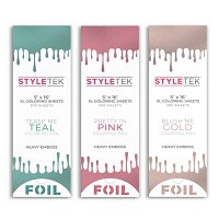 Folia Styletek Coloring Sheets XL, do balejażu i koloryzacji włosów, różne kolory 200szt. folie fryzjerskie Styletek 832303001046