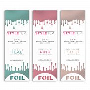 Folia Styletek Coloring Sheets XL, do balejażu i koloryzacji włosów, różne kolory 200szt.