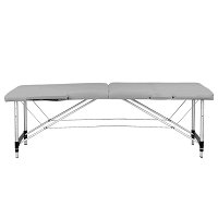 Stół Activ Komfort 2 składany do masażu (aluminiowy), segmentowy szary
