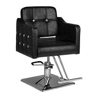 Fotel fryzjerski Hair System SM362, czarny dostępny w 48h