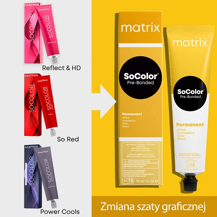Farba Matrix SoColor Reflect Red Pre-bonded do włosów 90ml Matrix Matrix 3474636993635