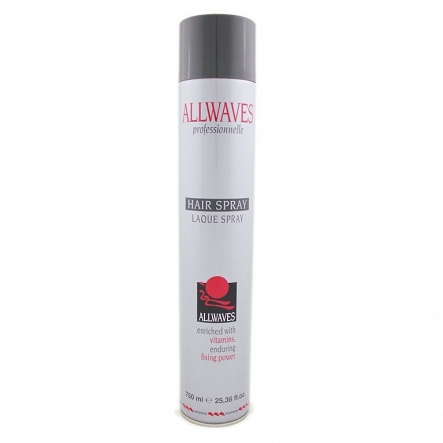 Lakier Allwaves Hair Spray 750ml Kosmetyki do stylizacji Allwaves  8018067004222