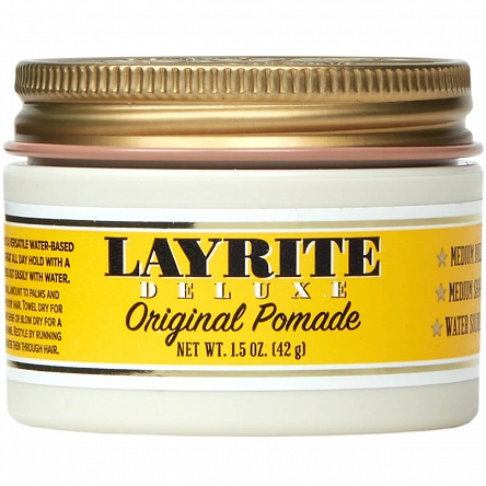 Pomada Layrite Original o średnim utrwaleniu do włosów dla mężczyzn 42g Stylizacja włosów męskich Layrite 857154002363