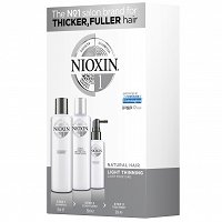 Zestaw Nioxin System 1 do pielęgnacji włosów naturalnych, szampon 150ml, odżywka 150ml, kuracja 50ml