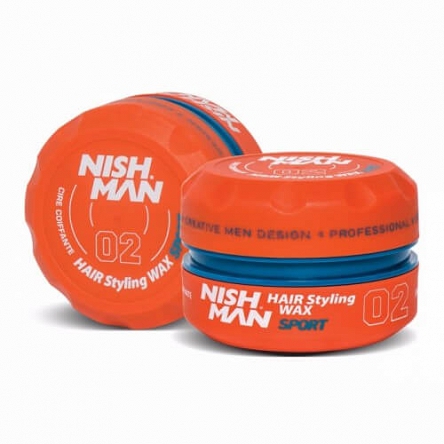 Pomada Nishman Styling Wax 02 Sport mocna pogrubiająca włosy 150ml Pomada wodna NishMan 8681665066017