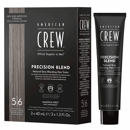 Odsiwiacz American Crew Precision Blend Shades dla mężczyzn do włosów 3 x40ml Koloryzacja włosów dla mężczyzn American Crew 738678248355
