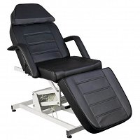 Fotel kosmetyczny Activ Azzurro 673A, elektryczny czarny, dostępny w 48h