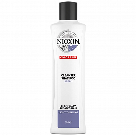 Szampon Nioxin System 5 oczyszczający przeznaczony do włosów po zabiegach chemicznych 300ml Problemy z włosami Nioxin 8005610494623