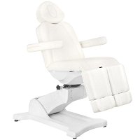 Fotel Activ AZZURRO PEDI 869AS kosmetyczny elektryczny, obrotowy biały dostępny w 48h