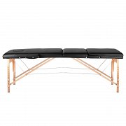 Stół Activ Komfort 2 Wood składany do masażu (drewniany), segmentowy czarny