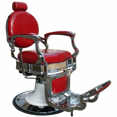 Fotel Fox Barber czerwony fryzjerski barberski dostępny w 48h Fotele barberskie Fox 11588
