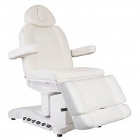 Fotel kosmetyczny Activ Azzurro 708B Exclusive elektryczny biały, dostępny w 48h