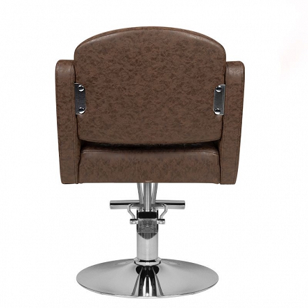 Fotel fryzjerski Hair System 0-90, brązowy dostępny w 48h Fotele fryzjerskie Hair System 5906717434051