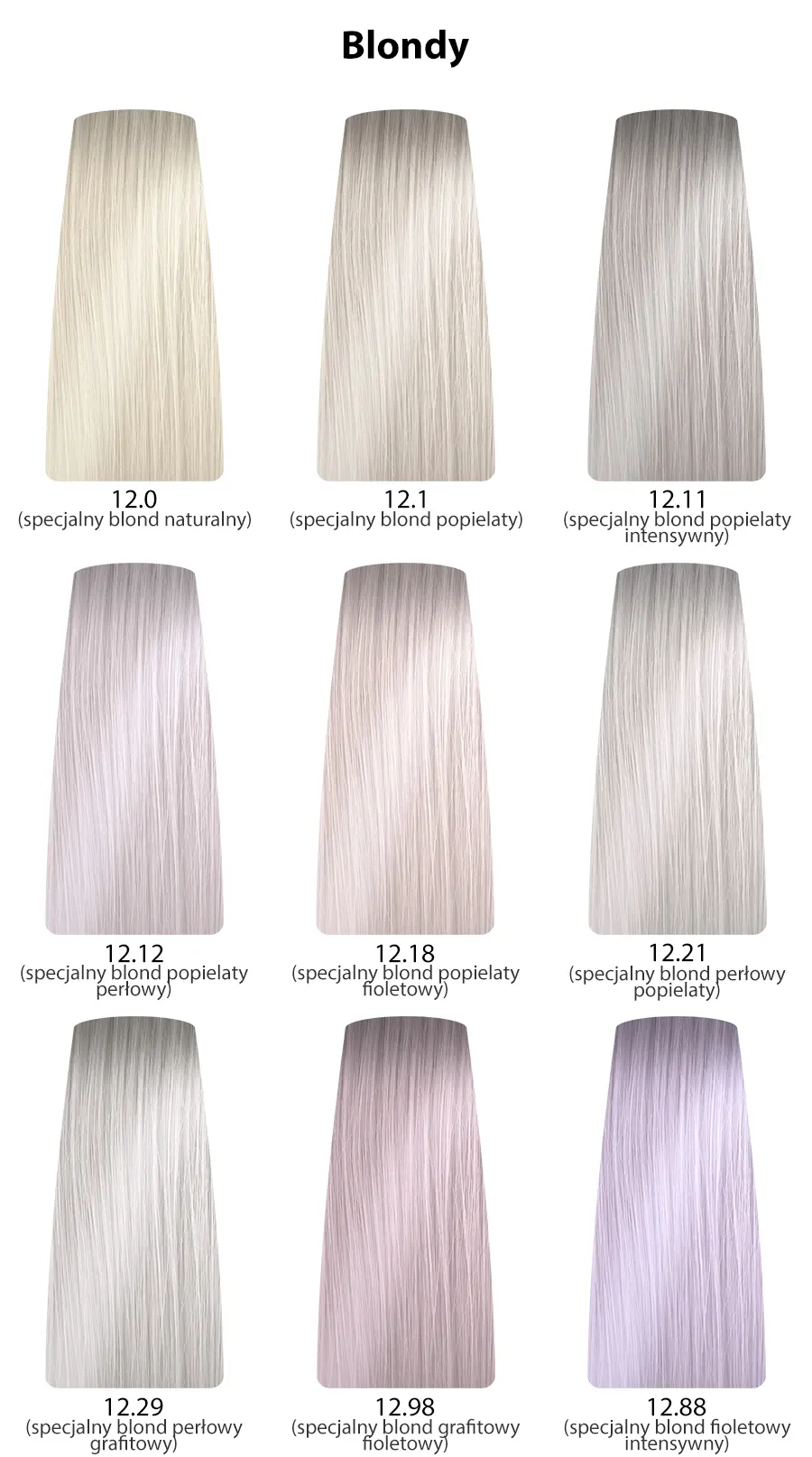 Dusy Professional Color Creations Farba do włosów - kolory blondy specjalne