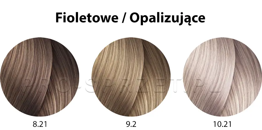 Loreal Inoa Oil  System Farba do włosów - paleta kolorów fioletowe opalizujące