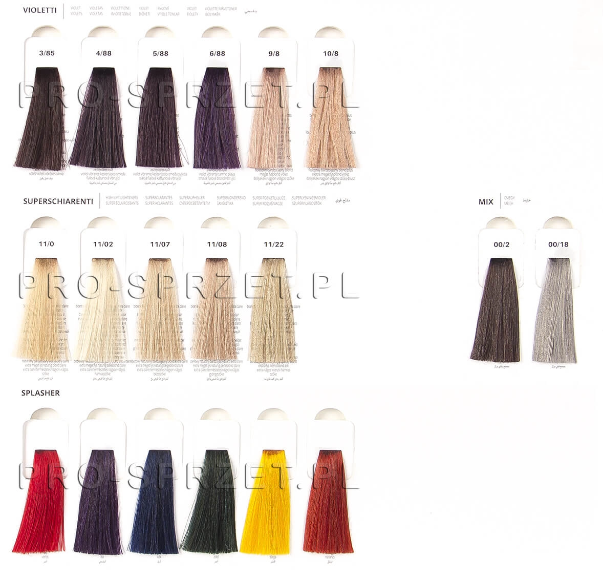 paleta violetti splasher lisap