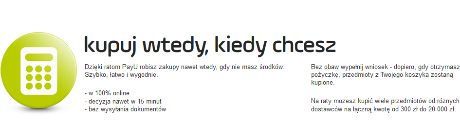 kupuj kiedy chcesz