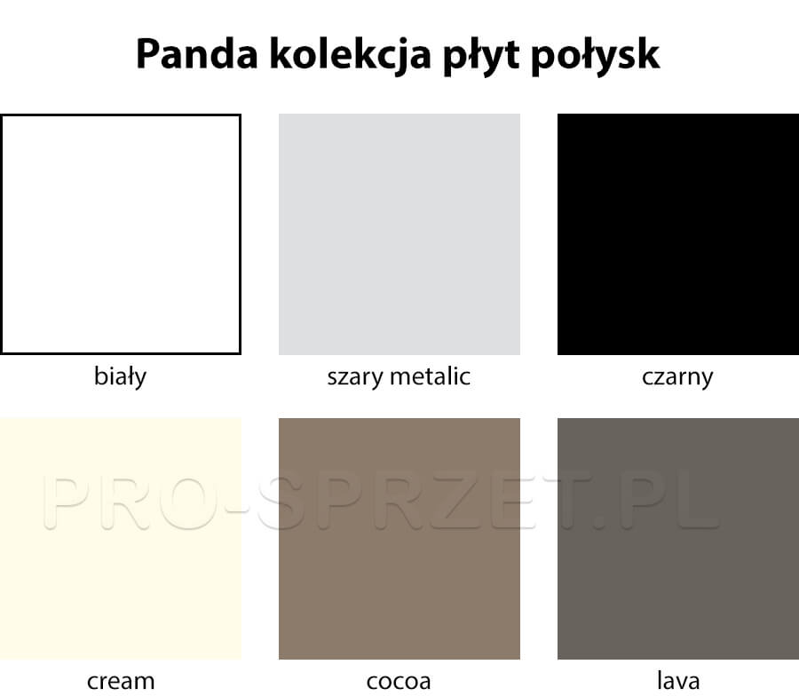 Panda - kolekcja płyt akrylowych - połysk