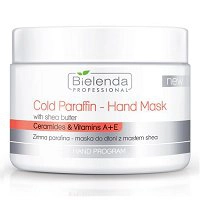 Zimna parafina Bielenda - maska do dłoni z masłem Shea 150g Maseczki do rąk Bielenda 5902169015886