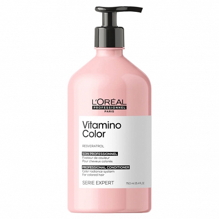 Odżywka Loreal Vitamino Color Resveratrol przedłużająca trwałość koloru włosów farbowanych 750ml Odżywki do włosów farbowanych L'Oreal Professionnel 3474636975358