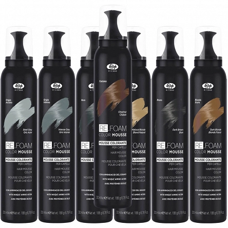 Pianka koloryzująca Lisap Re.Foam Color Musse do włosów, różne kolory 200ml Szampony i spraye koloryzujące Lisap 1303000130012