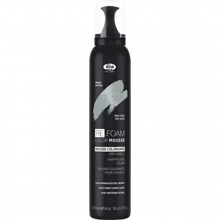 Pianka koloryzująca Lisap Re.Foam Color Musse do włosów, różne kolory 200ml Szampony i spraye koloryzujące Lisap 1303000130012