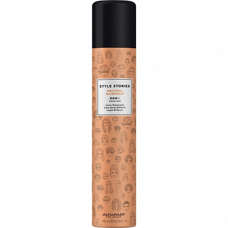 Lakier Alfaparf Style Stories Original do włosów nabłyszczający mocne utrwalenie 500ml Lakiery do włosów Alfaparf 8022297071442