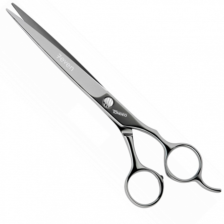 Nożyczki Tondeo 7even Black Offset S-Line do włosów, ze stali nierdzewnej, antyalergiczne 7,0 Nożyczki fryzjerskie Tondeo 4029924485249