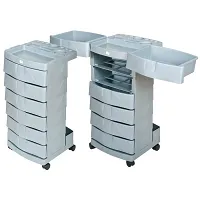 Pomocnik fryzjerski Fox srebrny dostępny w 48h Pomocniki i wózki fryzjerskie Fox 5904993460085