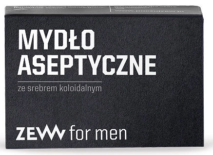Mydło ZEW for men aseptyczne do ciała i twarzy z cytrynianem srebra 80g Zew ZEW 5906874538654
