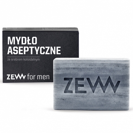 Mydło ZEW for men aseptyczne ze srebrem koloidalnym i węglem drzewnym do ciała i twarzy 85ml Kosmetyki do ciała dla mężczyzn ZEW 5906874538654