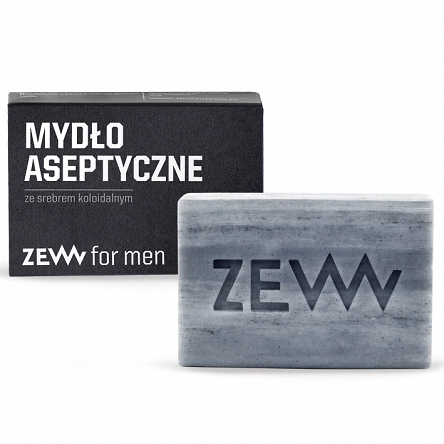 Mydło ZEW for men aseptyczne do ciała i twarzy z cytrynianem srebra 80g Zew ZEW 5906874538654