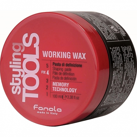 Pasta Fanola Styling Tools Working Wax nabłyszczająca do stylizacji włosów mocno utrwalająca 100ml Pasta do układania włosów Fanola 8032947865246