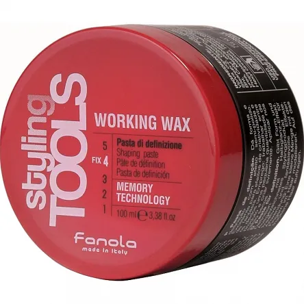 Pasta Fanola Styling Tools Working Wax nabłyszczająca do stylizacji włosów mocno utrwalająca 100ml Pasta do układania włosów Fanola 8032947865246