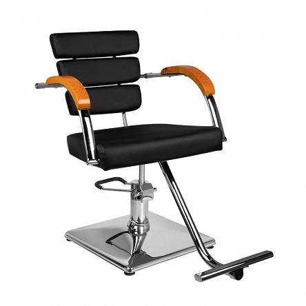 Fotel Gabbiano Rimini fryzjerski do salonu, kolor czarny  Fotele fryzjerskie Gabbiano 5906717432354
