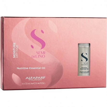 Olejek Alfaparf Semi Di Lino MOISTURE nawilżający do włosów mocno odwodnionych, ampułki 6x13ml Ampułki nawilżające Alfaparf 8022297035123
