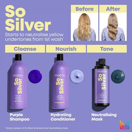 Szampon Matrix So Silver do włosów blond i siwych 1000ml Szampony do włosów Matrix 3474630741683