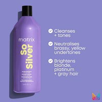 Szampon Matrix So Silver do włosów blond i siwych 1000ml Szampony do włosów Matrix 3474630741683