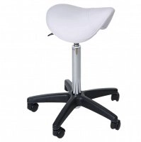 Rollhocker Efalock Filou biały Hokery fryzjerskie Efalock