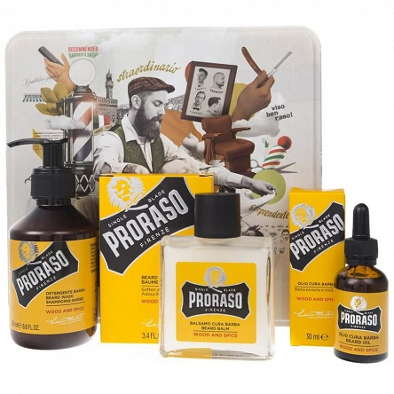 Zestaw Proraso Wood and Spice do pielęgnacji brody Pielęgnacja brody i wąsów Proraso 8004395006908