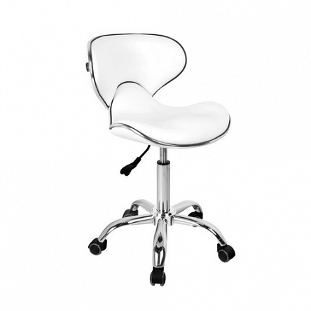 Taboret Gabbiano Q-4599 biały dostępny w 48H Hokery barberskie Gabbiano