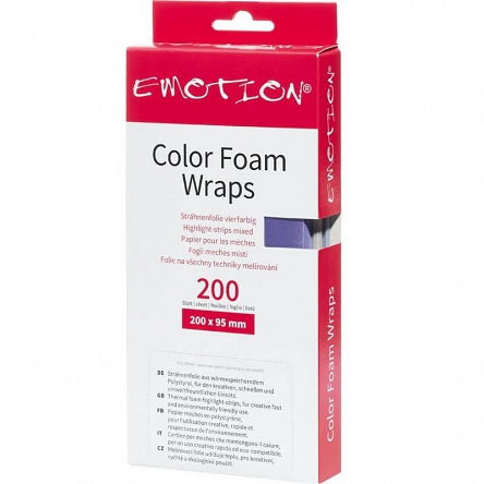 Papierki Efalock Color Foam Wraps 9,5x20cm do koloryzacji Akcesoria do farbowania włosów Efalock 4025341508387