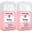 Zestaw Inoar Brazilian Nano Keratin do prostowania włosów szampon 250ml i kuracja 250ml Inoar 10186251