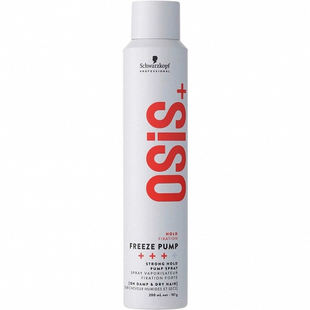 Lakier Schwarzkopf OSIS+ Freeze Pump włosów o mocnym stopniu utrwalenia 200ml Lakiery do włosów Schwarzkopf 4045787999082