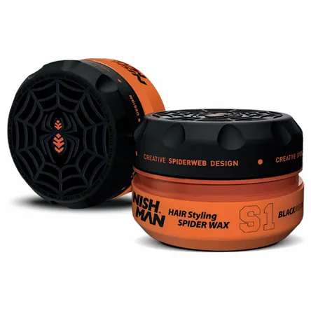 Pomada Nishman Hair Styling Blackwidow Spider Wax S1 włóknista do włosów dla mężczyzn 150ml Pomady do włosów NishMan 8681665066413