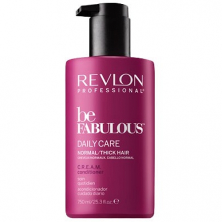 Odżywka Revlon Be Fabulous Daily Care Normal/Thick do codziennej pielęgnacji włosów normalnych i grubych 750ml Odżywka nawilżająca do włosów Revlon Professional 8432225077598